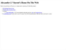 Tablet Screenshot of alexvincent.us